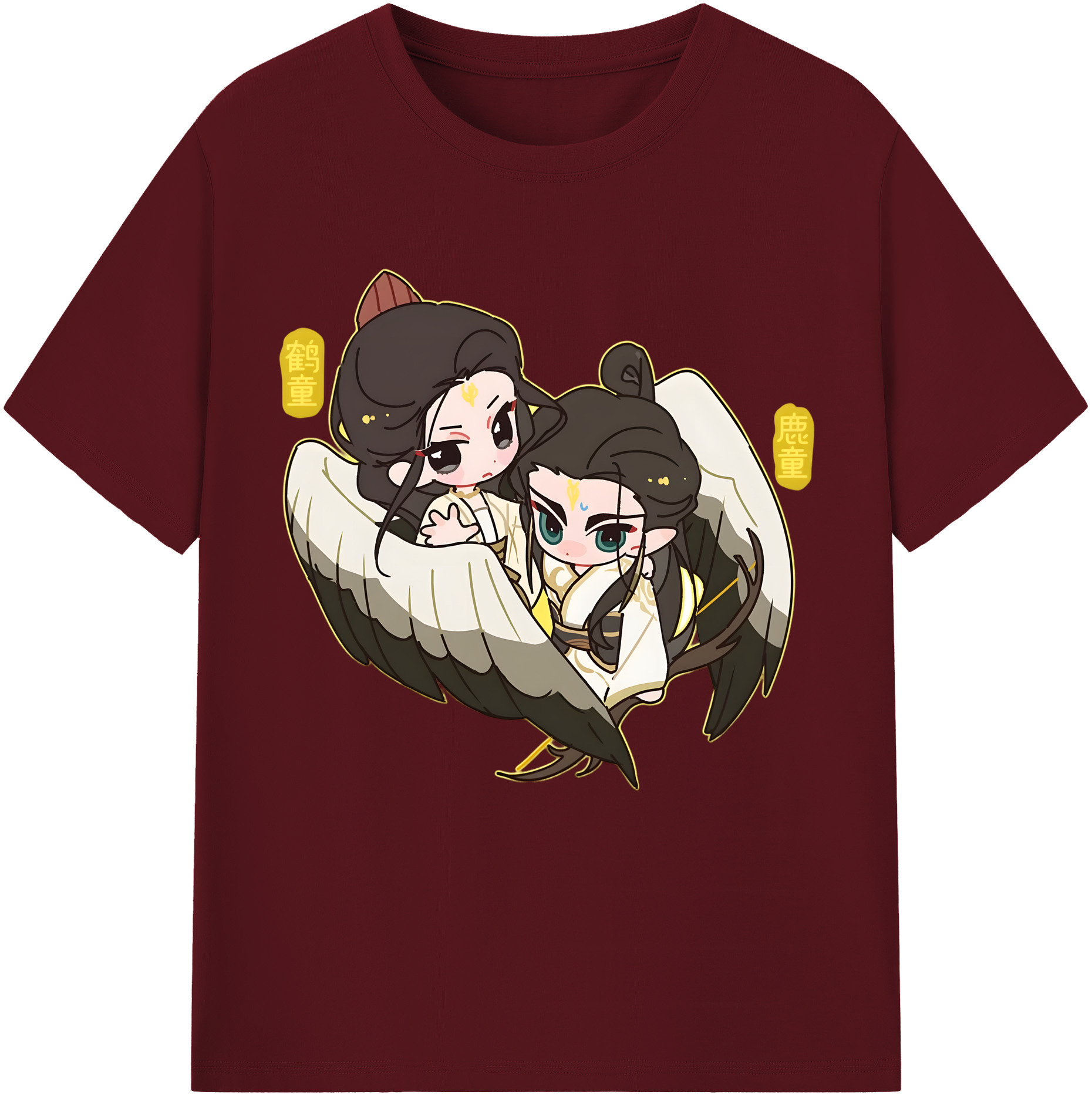（画像用） Ne Zha 2 ナタ 魔童の大暴れ 綿100％半袖Tシャツ（フロントプリント）